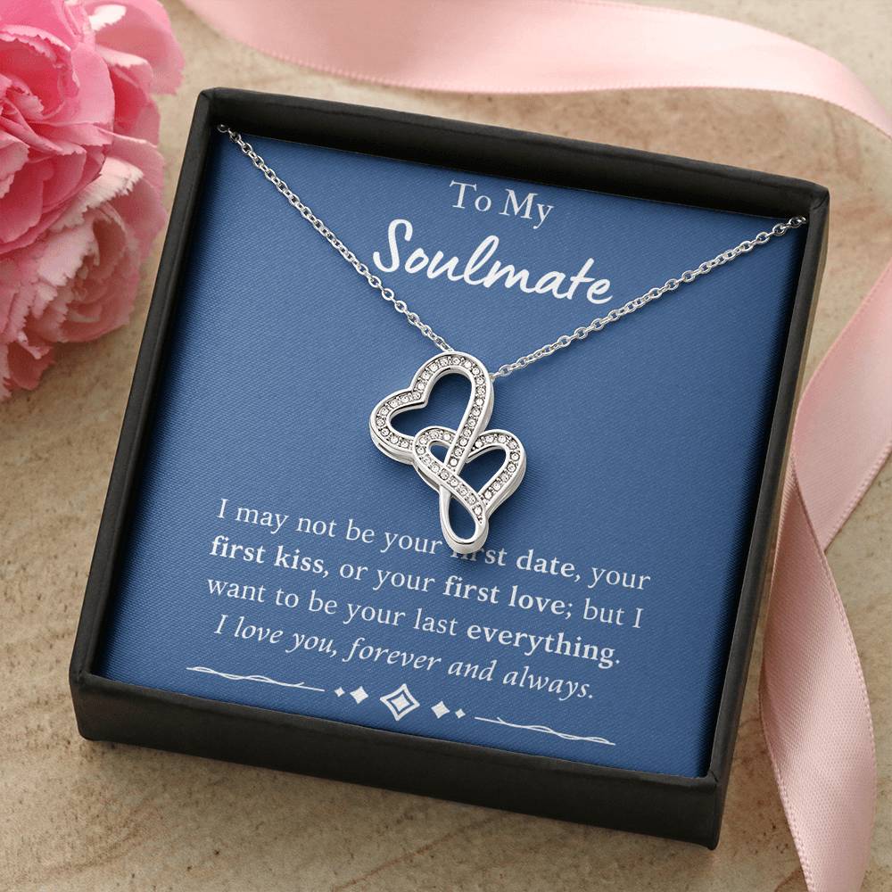 To My Soulmate "Double Heart" Necklace