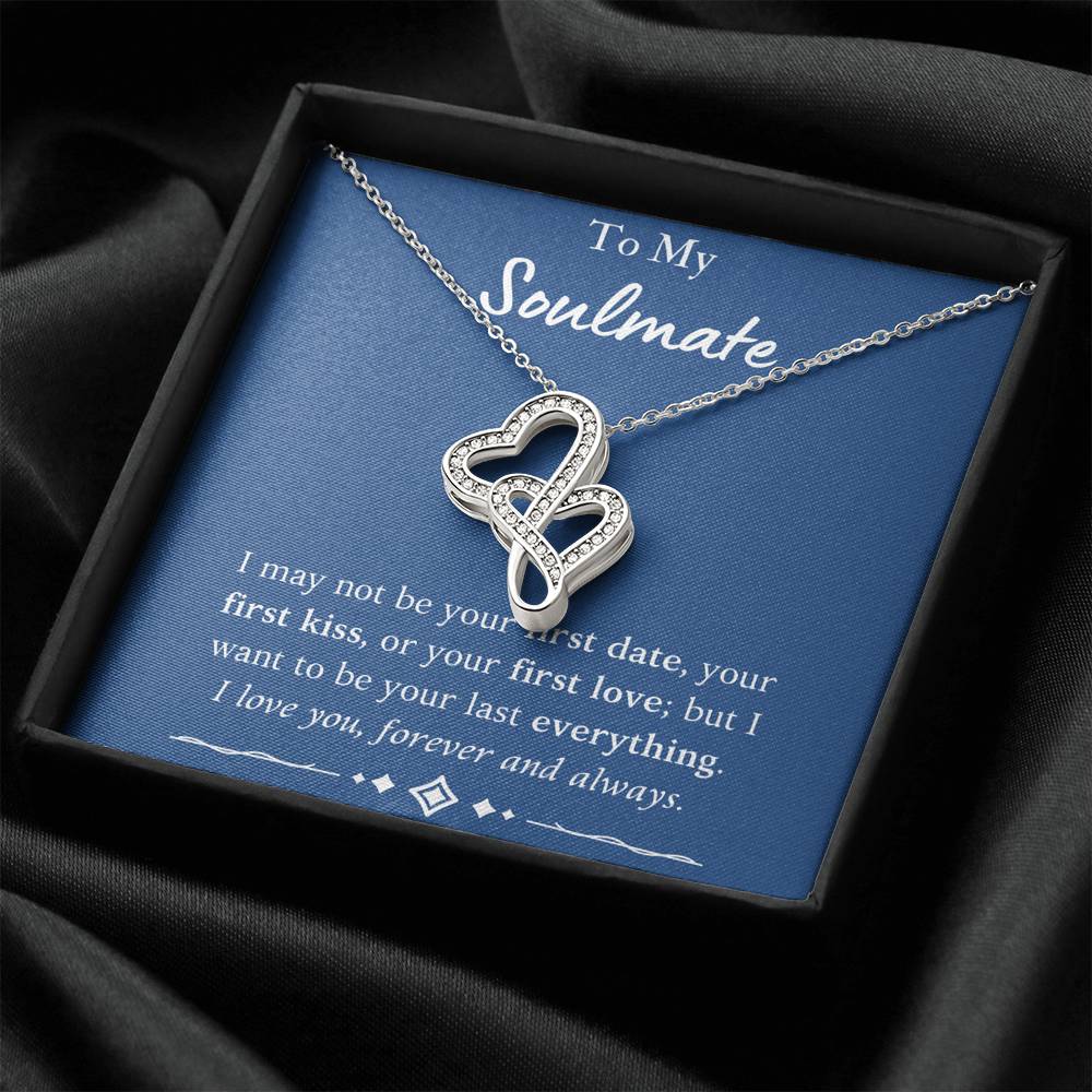 To My Soulmate "Double Heart" Necklace