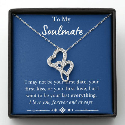 To My Soulmate "Double Heart" Necklace