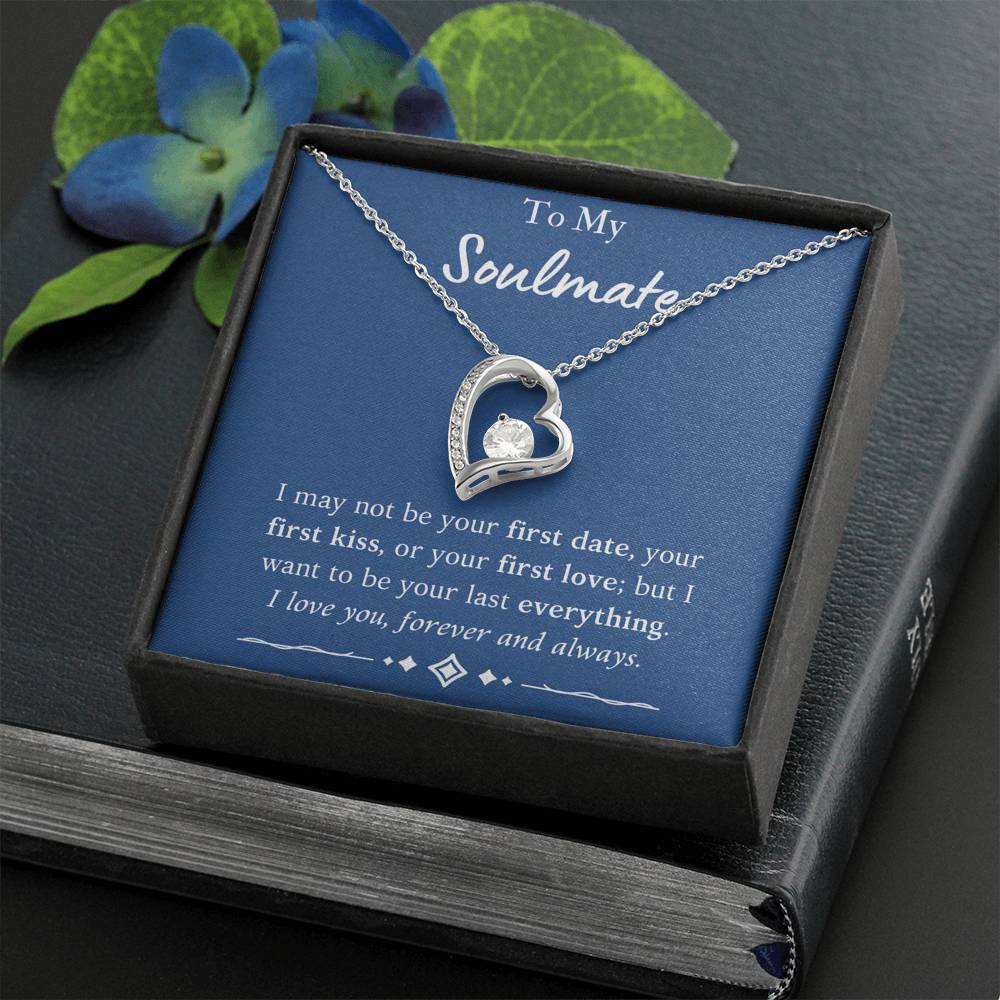 To My Soulmate Heart Necklace