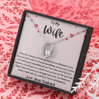 To My Wife Heart Strings Necklace