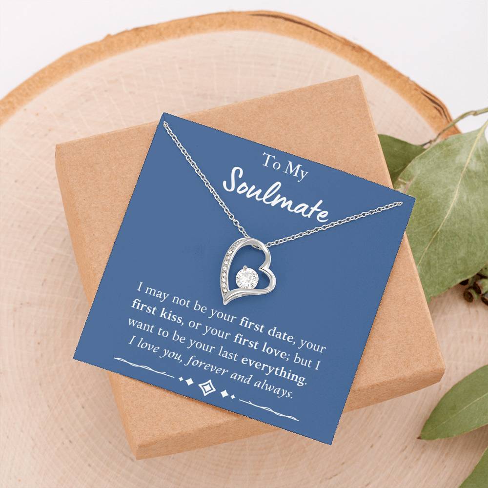 To My Soulmate Heart Necklace