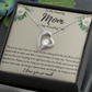 To My Amazing Mom On My Wedding Day Heart Necklace