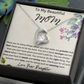 To My Beautiful Mom from Your Daughter Heart Necklace