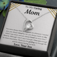 To My Caring Mom From Son Heart Necklace