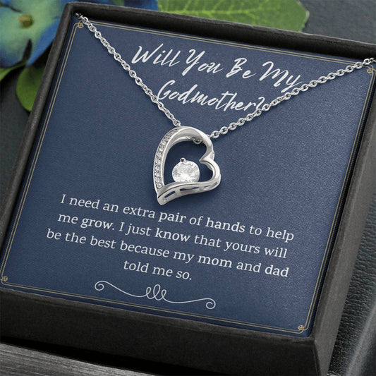 Godmother Proposal Heart Necklace