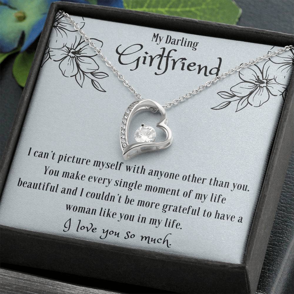 My Darling Girlfriend Heart Necklace