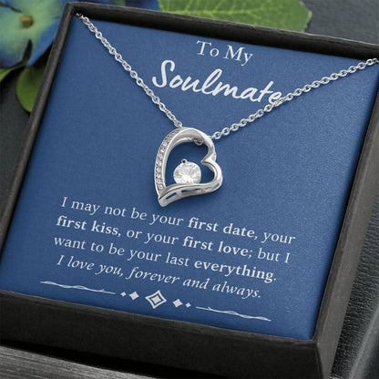 To My Soulmate Heart Necklace