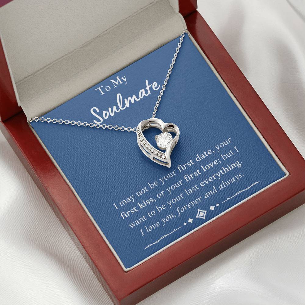 To My Soulmate Heart Necklace