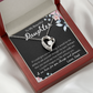 To My Beautiful Daughter Heart Necklace