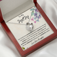 To My Mom from Your Daughter Heart Necklace