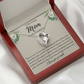 To My Amazing Mom On My Wedding Day Heart Necklace