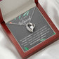 To My Girlfriend Heart Necklace Christmas Gift