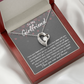 To My Girlfriend Heart Falling Necklace