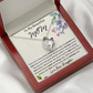 To My Beautiful Mom from Your Daughter Heart Necklace