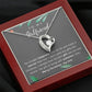 To My Girlfriend Heart Necklace Christmas Gift