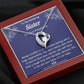 To My Amazing Sister on Your Pregnancy Heart Necklace