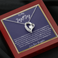 To My Mom from Your Daughter Heart Necklace