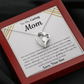 To My Caring Mom From Son Heart Necklace