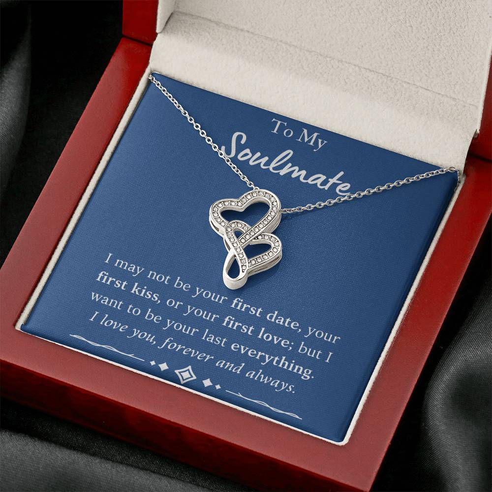 To My Soulmate "Double Heart" Necklace