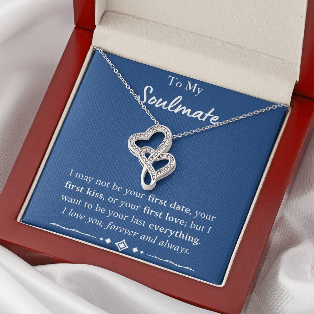 To My Soulmate "Double Heart" Necklace