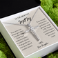 To The Greatest Mom Cross Necklace Gift for Mom from Daughter, Mother's Day Cross Necklace Gift for Mom, Birthday Gift for Mom from Daughter