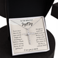 To The Greatest Mom CZ Cross Necklace