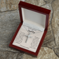 To The Greatest Mom CZ Cross Necklace