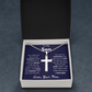 To My Son From Your Mom Ball Chain Cross Necklace