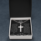 To My Son Religious Ball Chain Cross Necklace