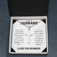 To My Husband Ball Chain Cross Necklace