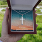 To My Son Cross Necklace