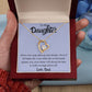 To My Daughter from Dad Heart Necklace