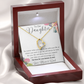 To Our Daughter Heart Necklace From Mom and Dad