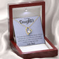 To My Daughter from Dad Heart Necklace