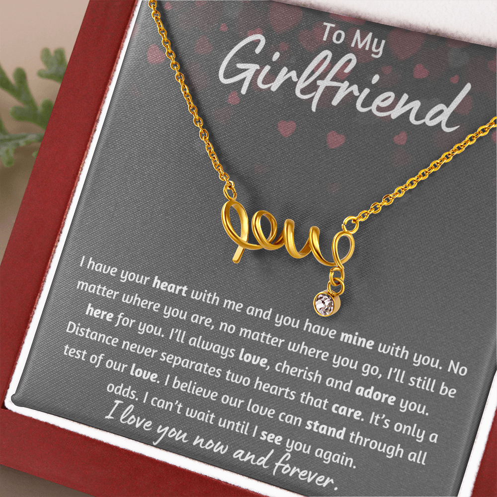 To My Girlfriend Love Necklace