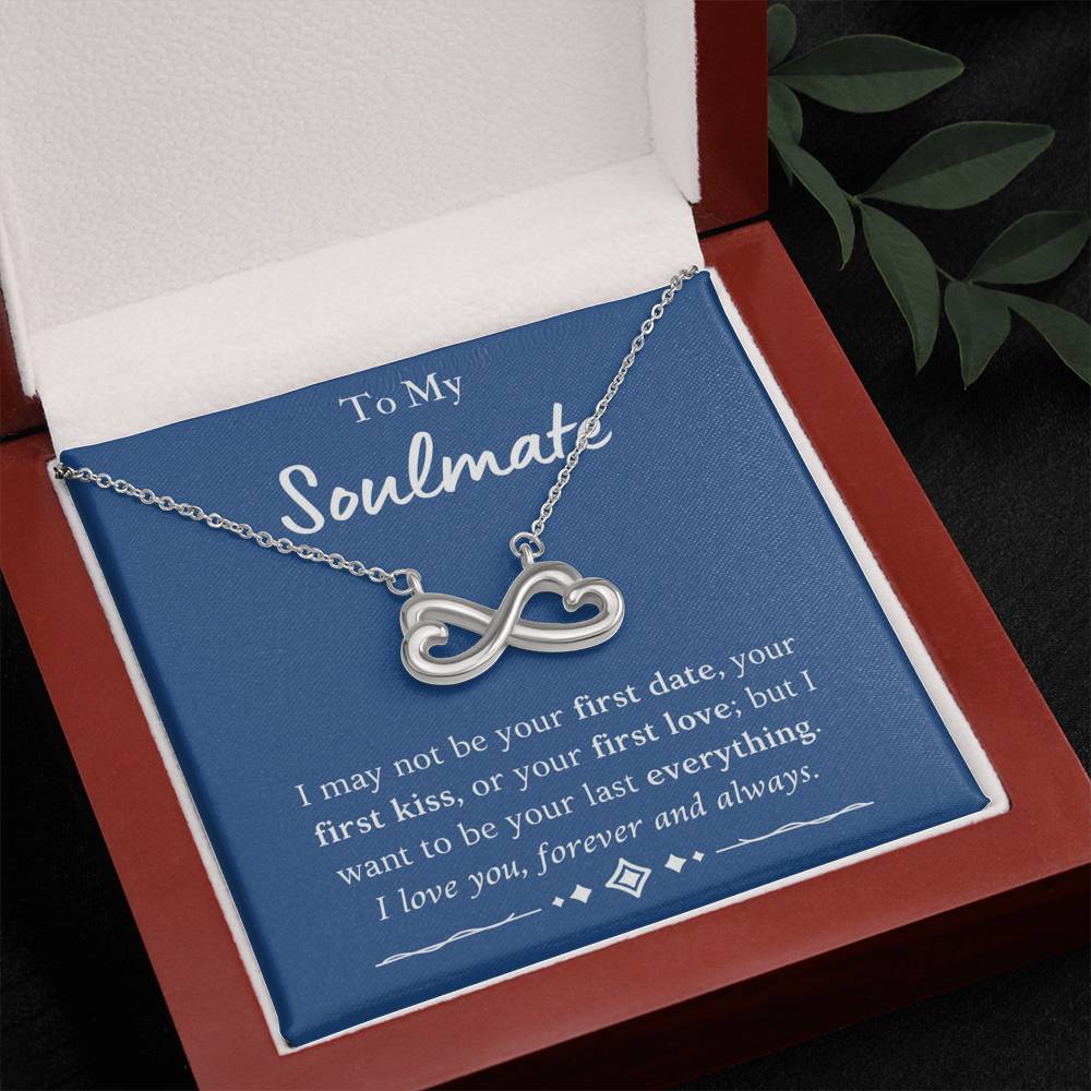 To My Soulmate Infinity Necklace