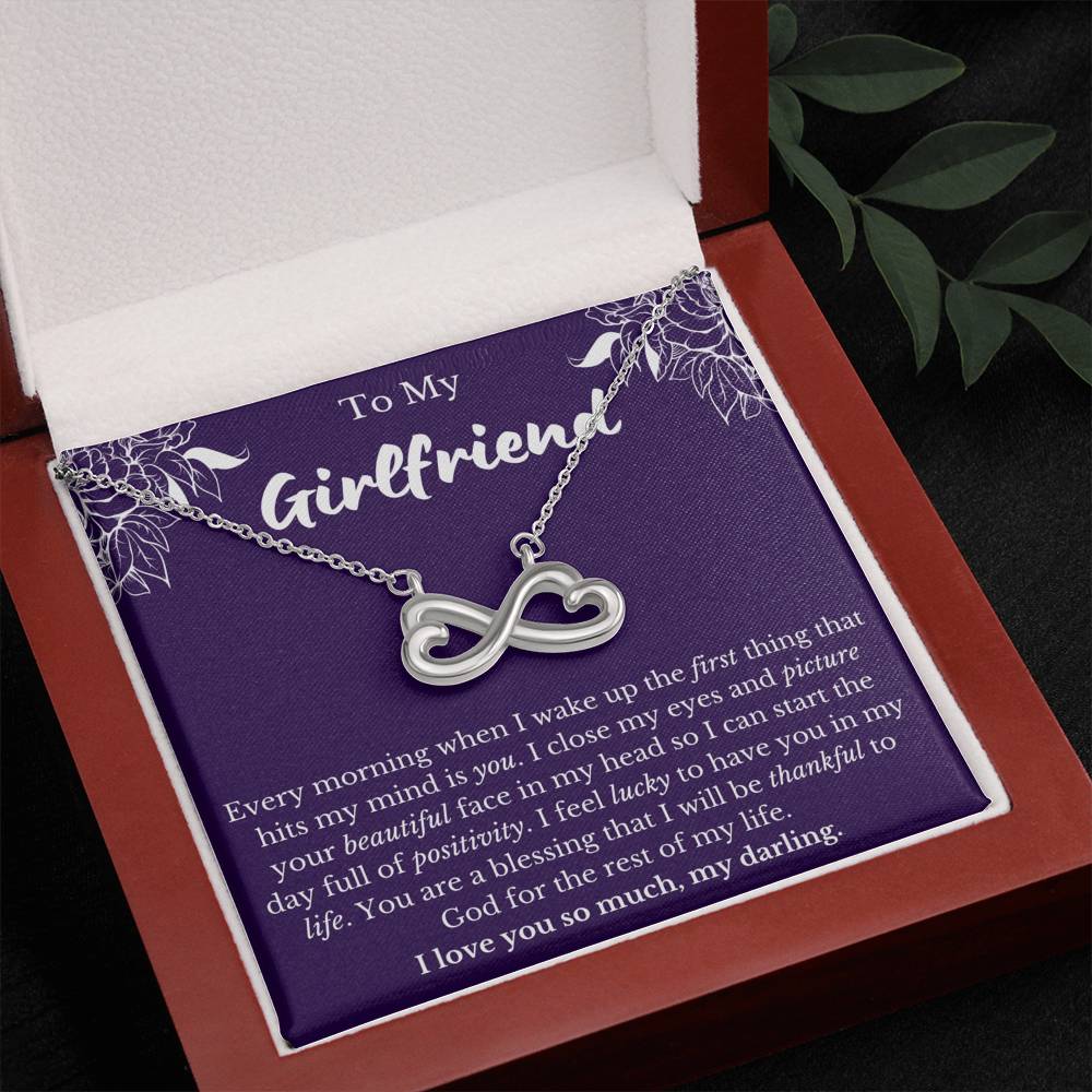 To My Girlfriend Infinity Necklace