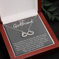 To My Girlfriend Infinity Hearts Falling Necklace