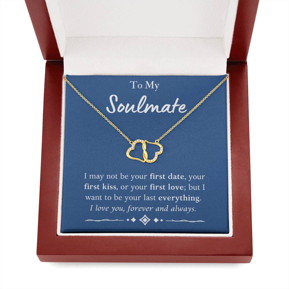 To My Soulmate Infinity Hearts Necklace