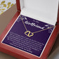 To My Girlfriend Infinity Hearts Everlasting Love Necklace