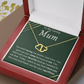 10k Solid Gold To My Caring Mum Infinity Hearts Necklace