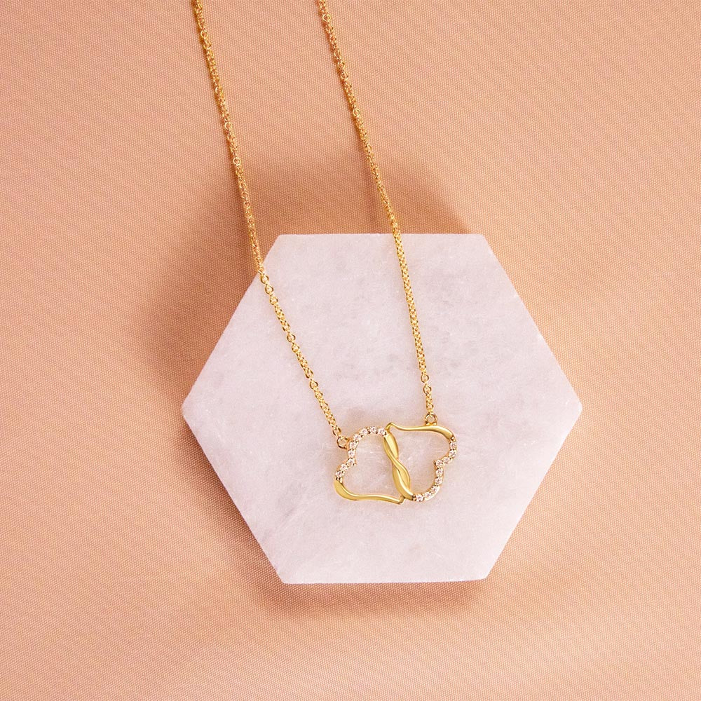 To A New Grandma 10k Solid Gold Necklace