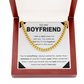 To My Boyfriend Cuban Link Chain Necklace