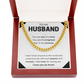 To My Husband Cuban Link Chain Necklace