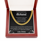 Personalized To My Boyfriend Cuban Link Chain Necklace