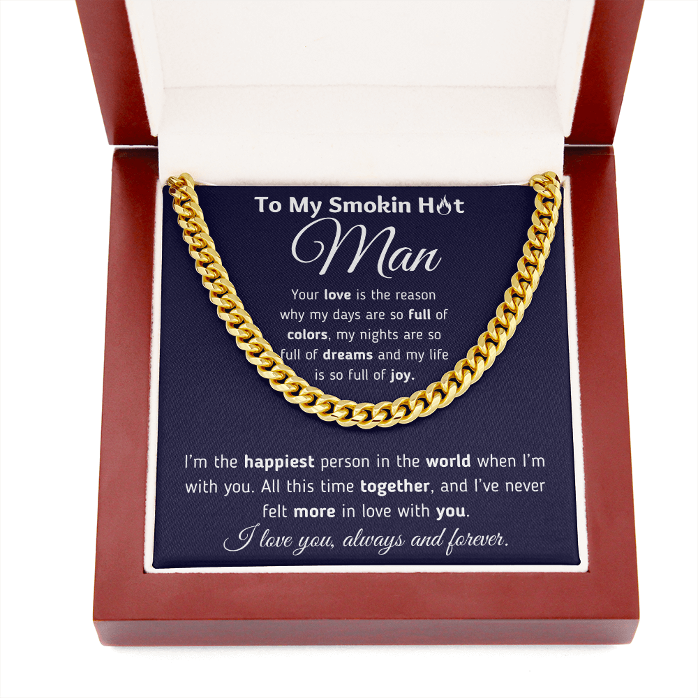 To My Man - The Reason - Cuban Link Chain Necklace