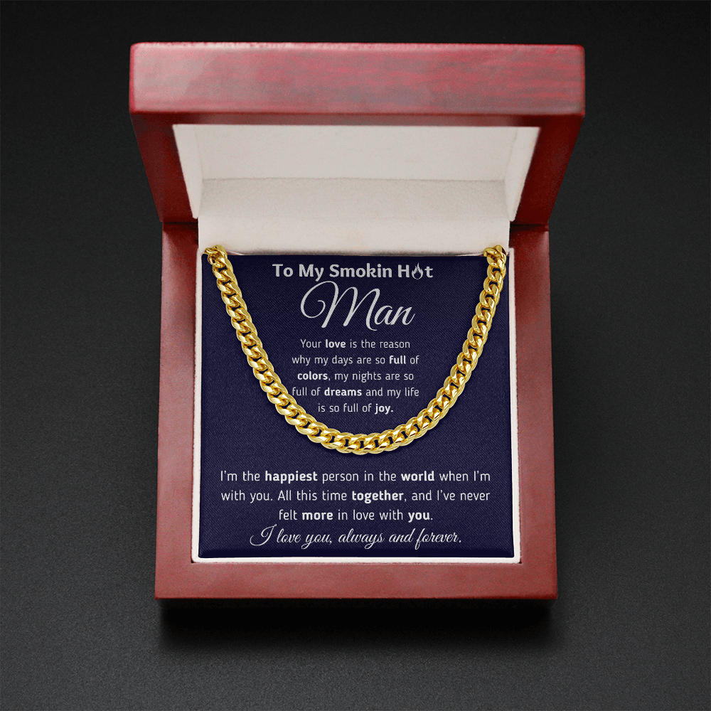 To My Man - The Reason - Cuban Link Chain Necklace