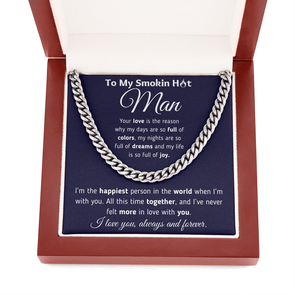 To My Man - The Reason - Cuban Link Chain Necklace