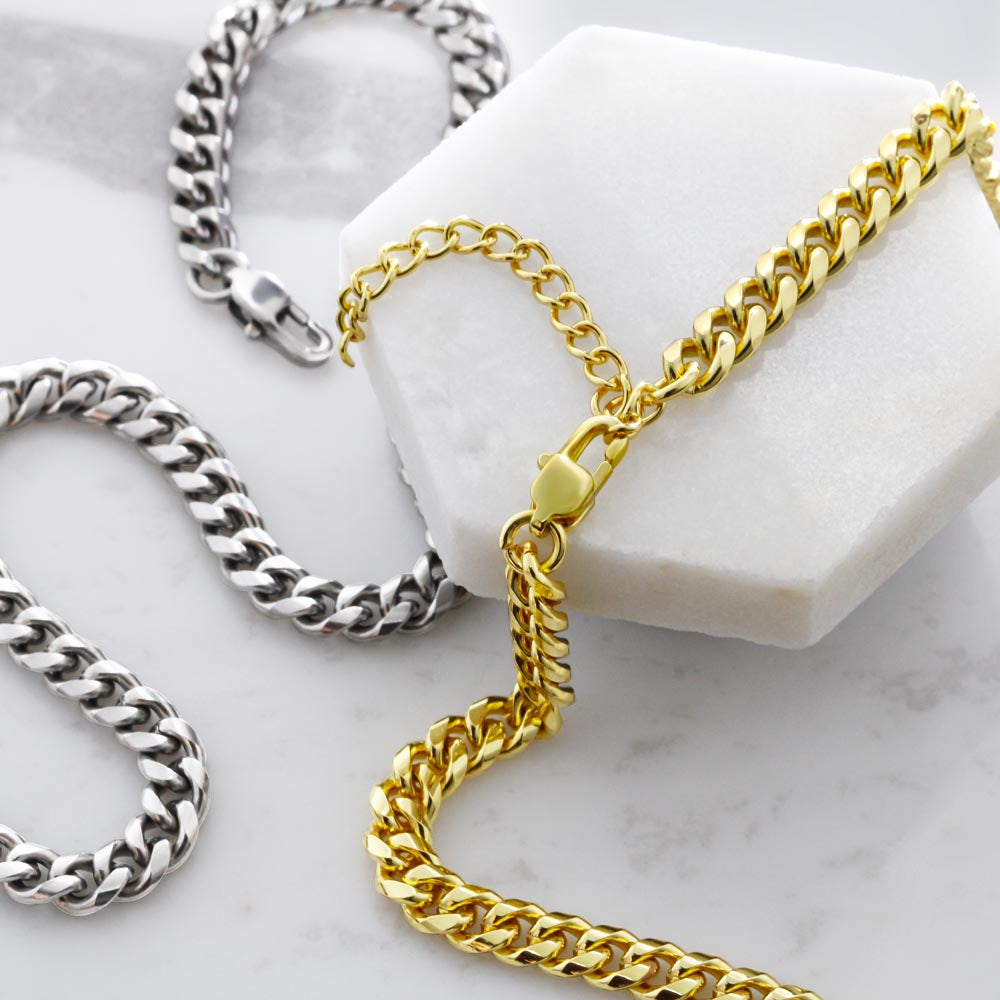 To My Boyfriend Unique Cuban Link Chain Necklace